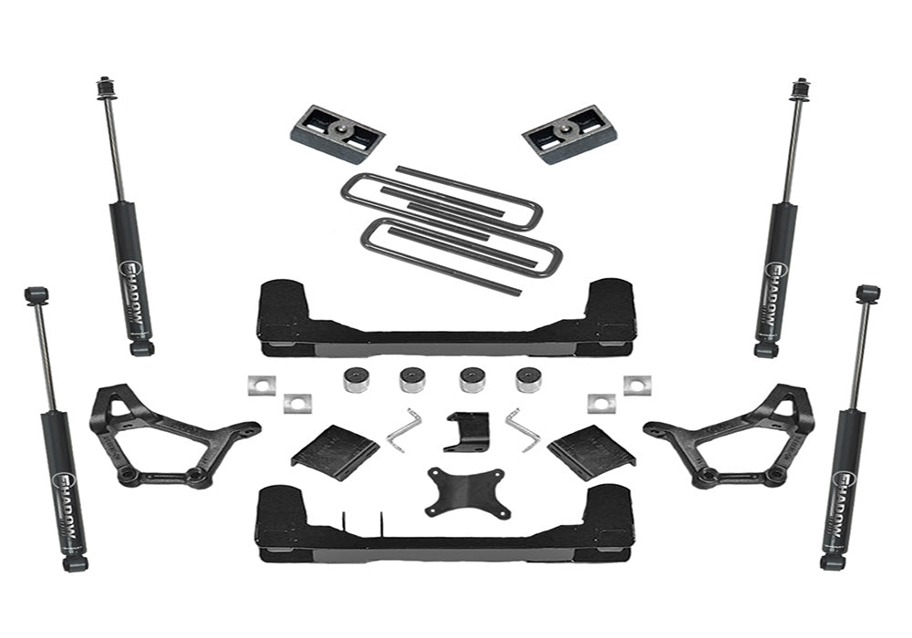 Superlift 93-96 Toyota T-100 Pickup 4WD 4-5in Lift Kit w/ Superlift Shocks - K362 - front view