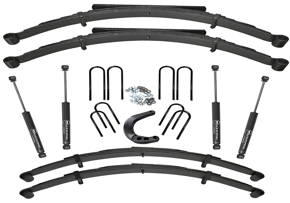 Superlift 73-97 Chevrolet K10 AWD 6in Lift Kit w/ Superlift Shocks - K422 - front view