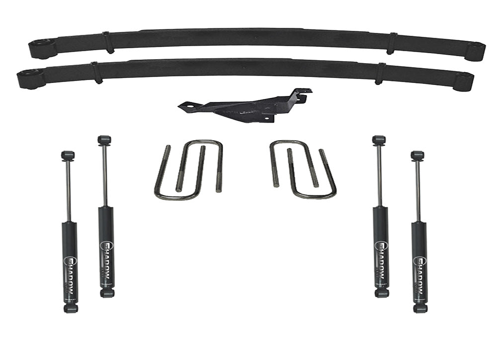 Superlift 00-04 Ford F-250/F-350 SuperDuty 4WD 2in Lift Kit w/ Superlift Shocks - K629 - front view
