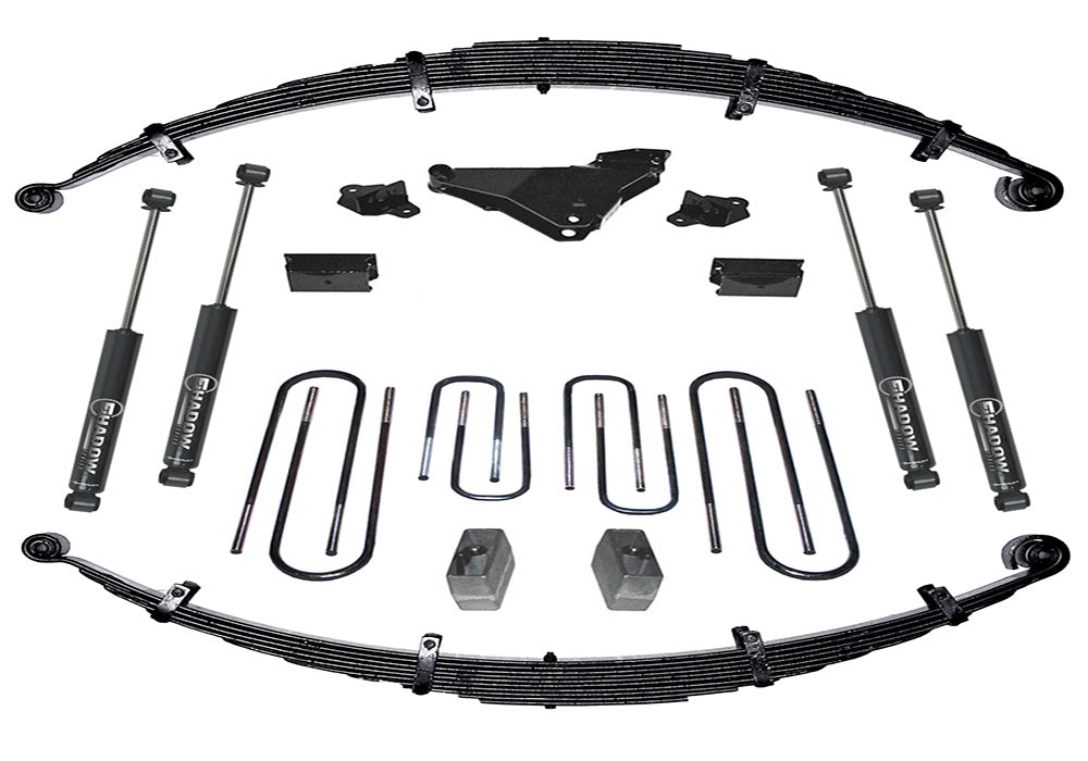 Superlift 00-04 Ford F-250/F-350 SuperDuty 4WD 4in Lift Kit w/ Superlift Shocks - K632 - front view