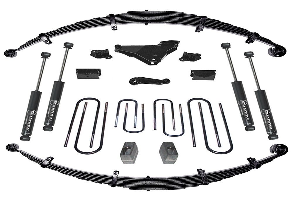 Superlift 00-04 Ford F-250/F-350 SuperDuty 4WD 6in Lift Kit w/ Superlift Shocks - K638 - front view