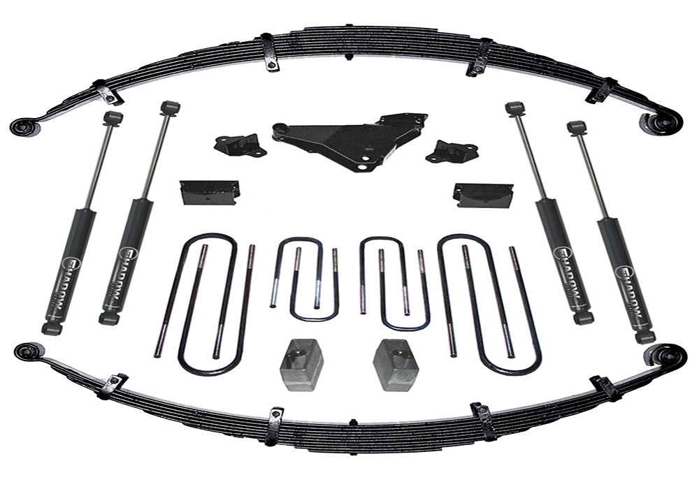 Superlift 00-05 Ford Excursion 4WD 5in Lift Kit w/ Superlift Shocks - K648 - front view