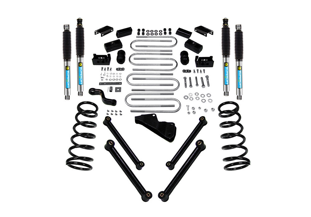 Superlift 03-08 Dodge Ram 2500/3500 4WD 4in Lift Kit w/ Bilstein Shocks - K832B - front view