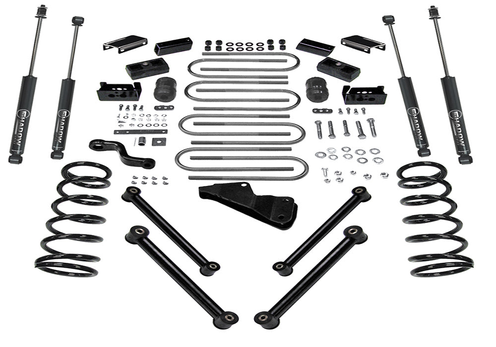 Superlift 03-08 Dodge Ram 2500/3500 4WD 4in Lift Kit w/ Superlift Shocks - K832 - front view