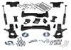 Superlift 07-16 Chevy Silv/GMC Sierra 4WD w/ Cast Steel Control Arms 8in Lift Kit w/ SLF Rear Shocks - K898 - front view