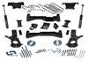 Superlift 14-18 Chevy Silv 4WD w/ Alum/Stamped Steel Control Arms 8in Lift Kit w/ SLF Rear Shocks - K899 - front view