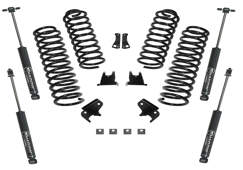 Superlift 07-18 Jeep Wrangler JK Unlimited 4 Door 2.5in Lift Kit w/ Superlift Shocks - K931 - front view