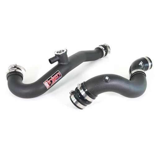 Injen 15-23 Ford Mustang 2.3L EcoBoost Aluminum Intercooler Piping Kit - Wrinkle Black - SES9200ICPWB