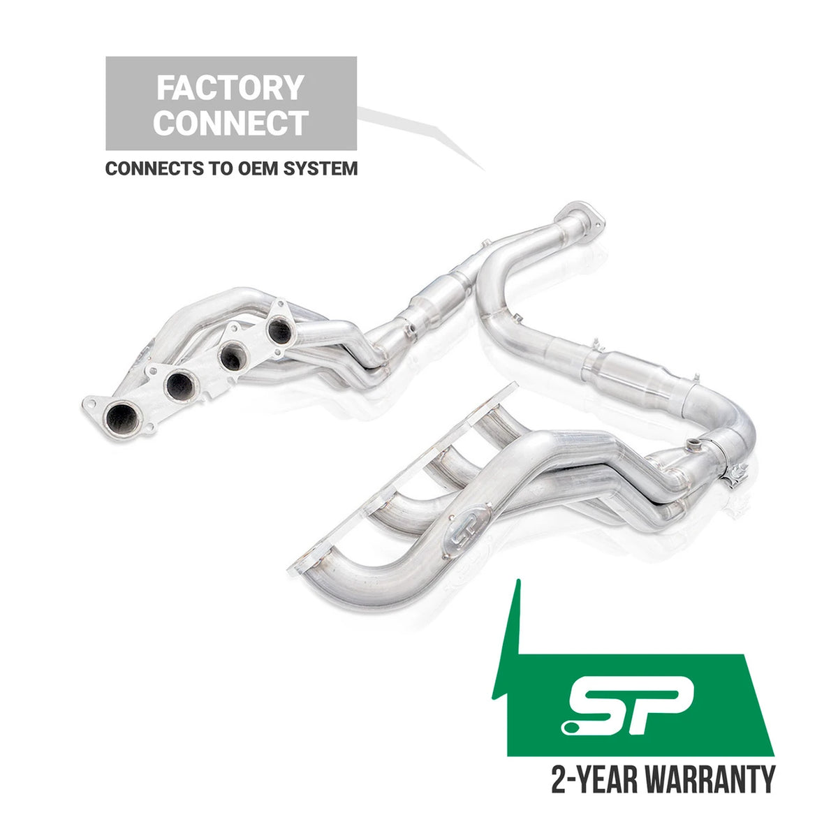 Stainless Works - 2015-20 F-150 5.0L Stainless Power Header Kit Factory Connect - SFT18HCATY