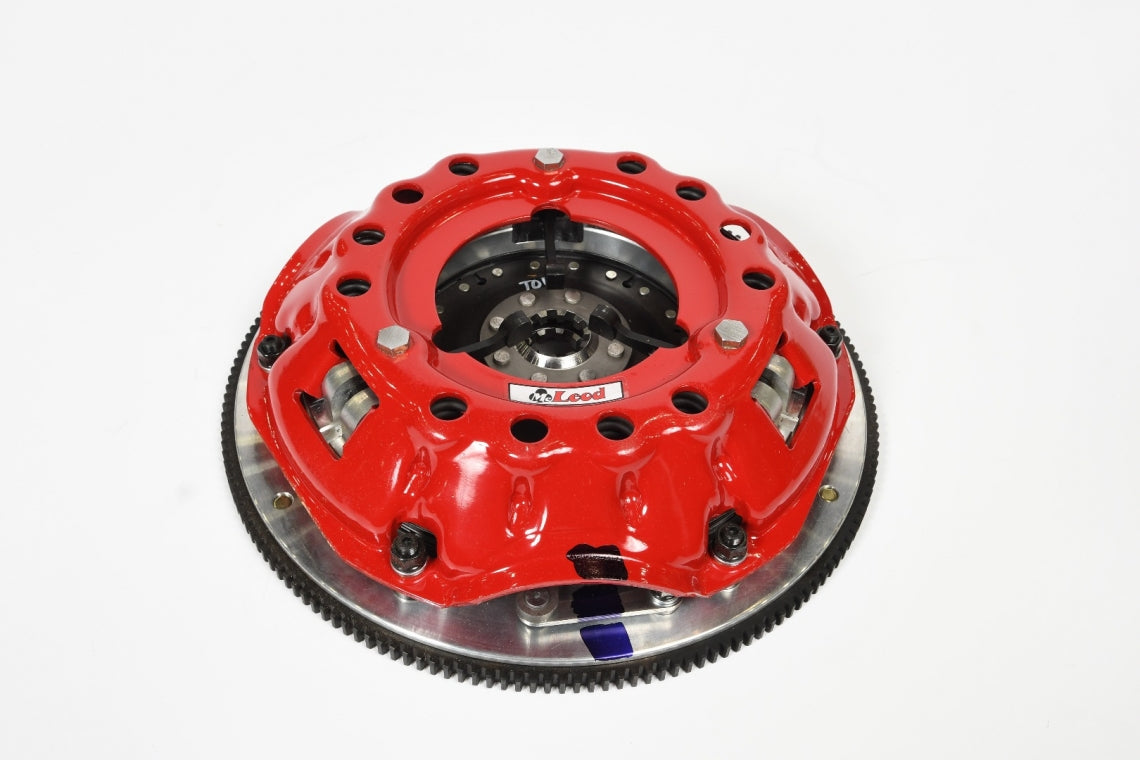 McLeod 55-85 Chevy SBC SFT 2000 Twin Disc Clutch Kit w/ Flywheel - Bronze Facing - 83001B07M