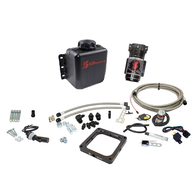 Snow Performance Gas Carbureted 4500 Flange Stage 1 Water Inj Kit (WOT Activated SS Braided Lines) - SNO-15035-BRD