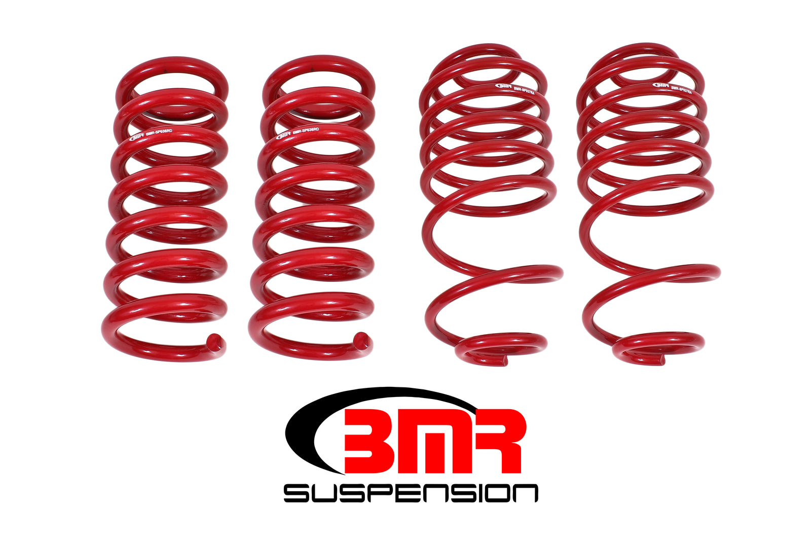 BMR 78-87 G-Body Lowering Spring Kit (Set Of 4) 1.5" Drop - Red - SP035R