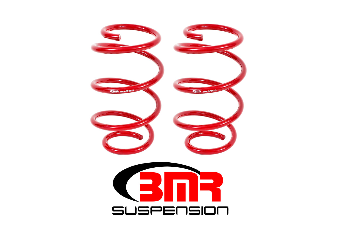 BMR 15-23 S550 Mustang Front Performance Version Lowering Springs - Red - SP081R