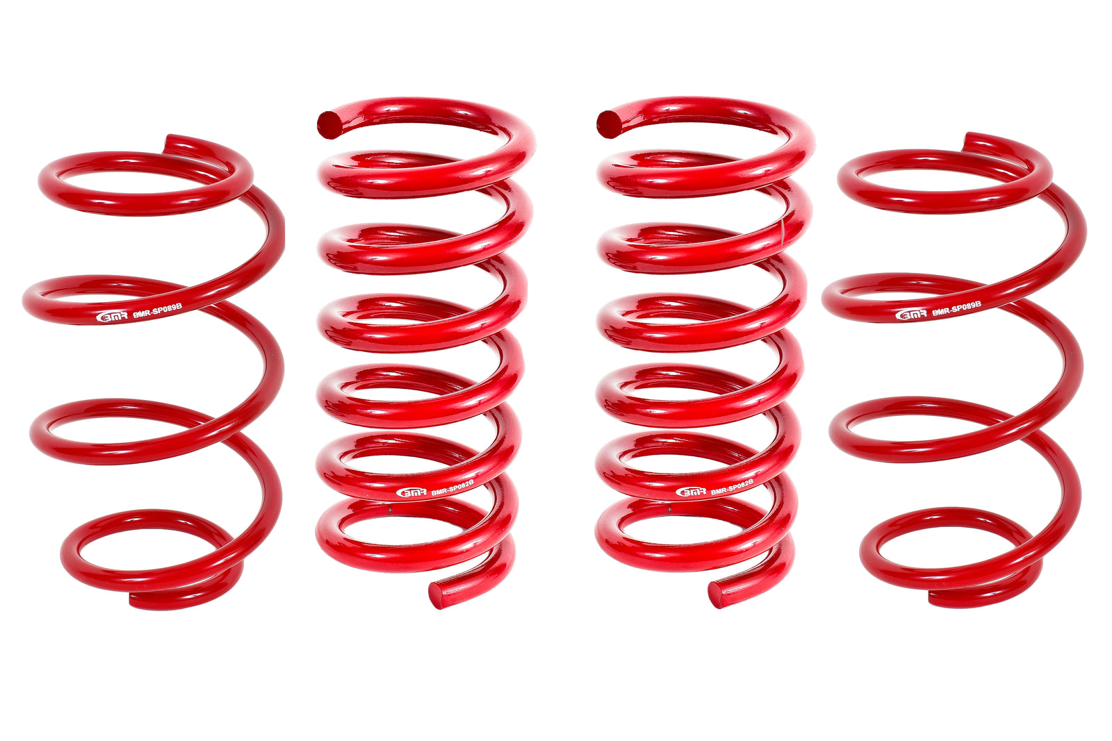 BMR 15-23 S550 Mustang Performance Version Lowering Springs (Set Of 4) - Red - SP763R