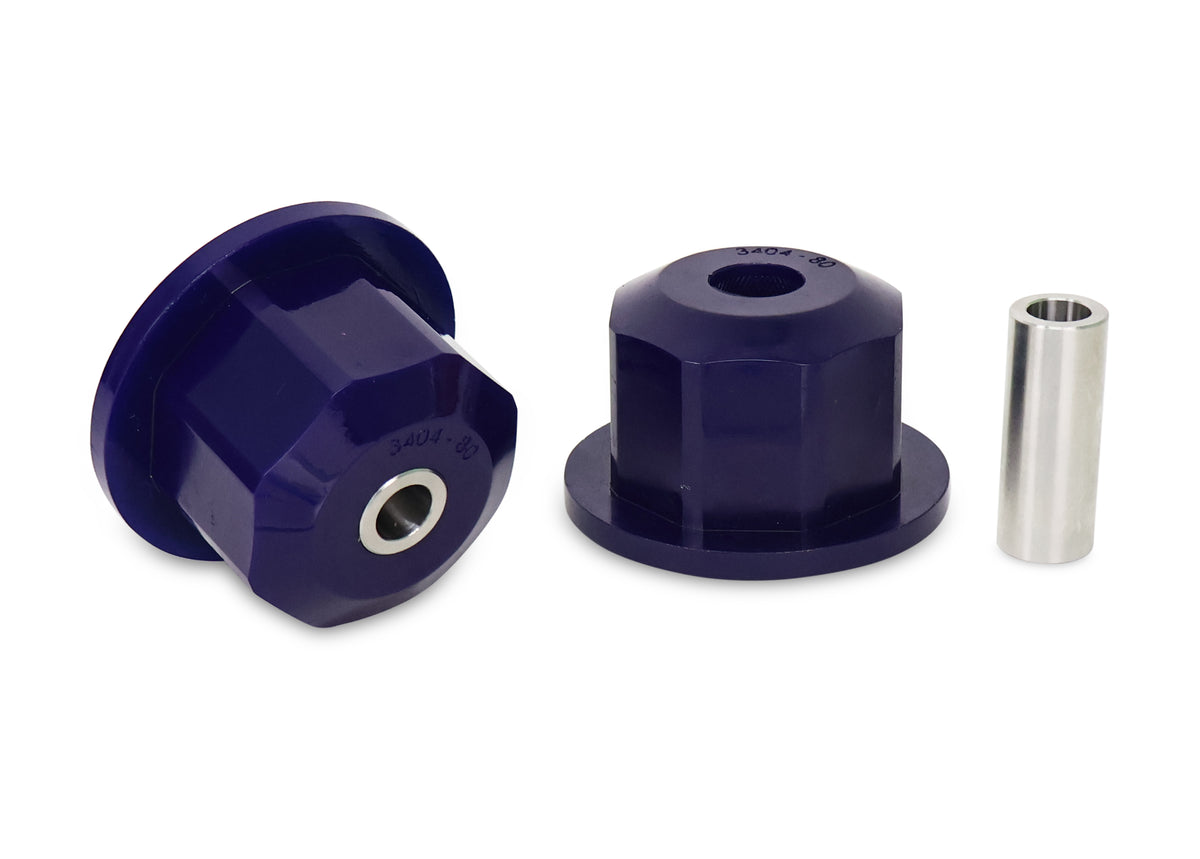 SuperPro - Rear Differential Center Support Bushing Kit (80A) - Stainless Steel Hardware - SPF3404-80SSK