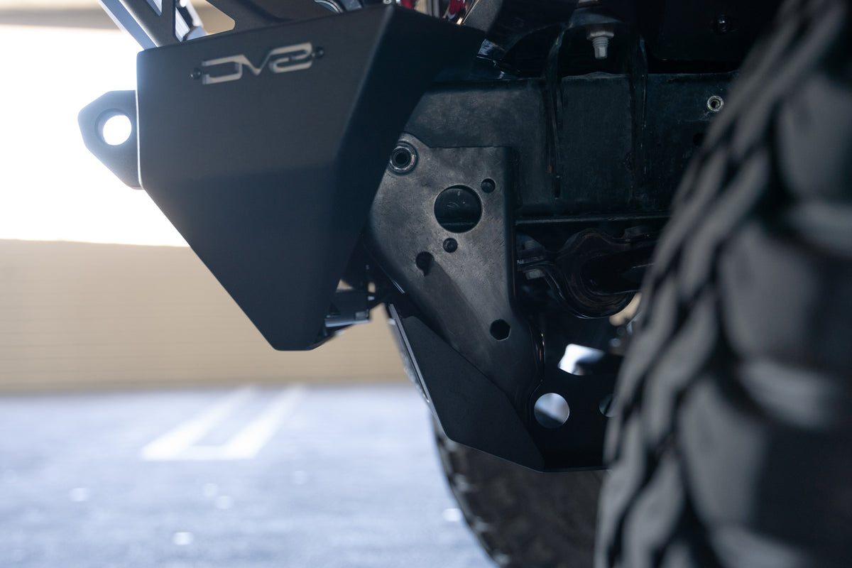 DV8 Offroad - JL/JT Front Bumper Sway-Bar Disconnect Motor Skid Plate - SPJL-02