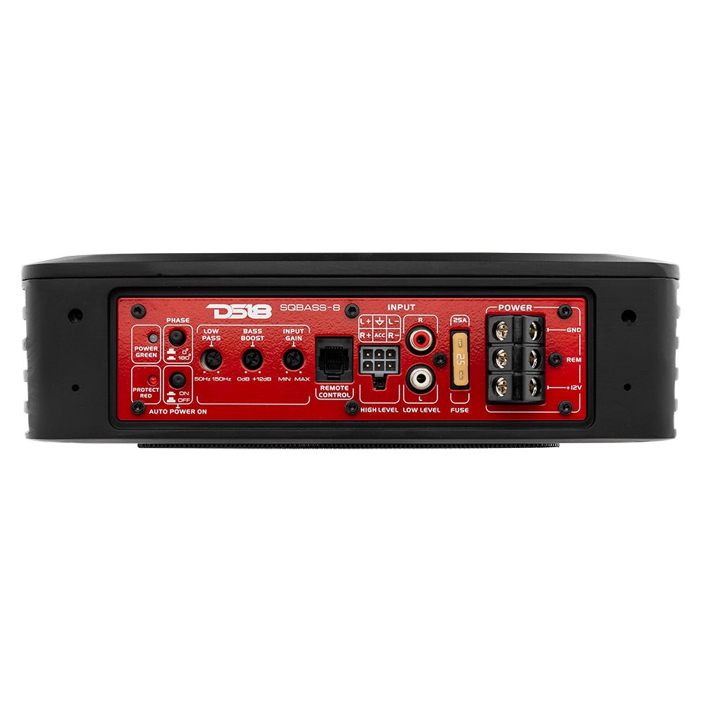 DS18 8 Loaded 300 Watts RMS Amplified - SQBASS8 - side view