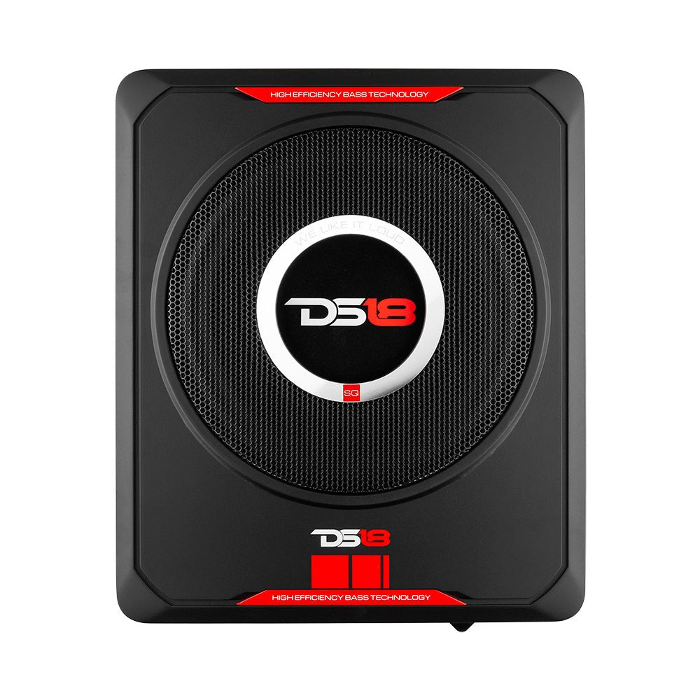 DS18 8 Loaded 300 Watts RMS Amplified - SQBASS8 - angle view