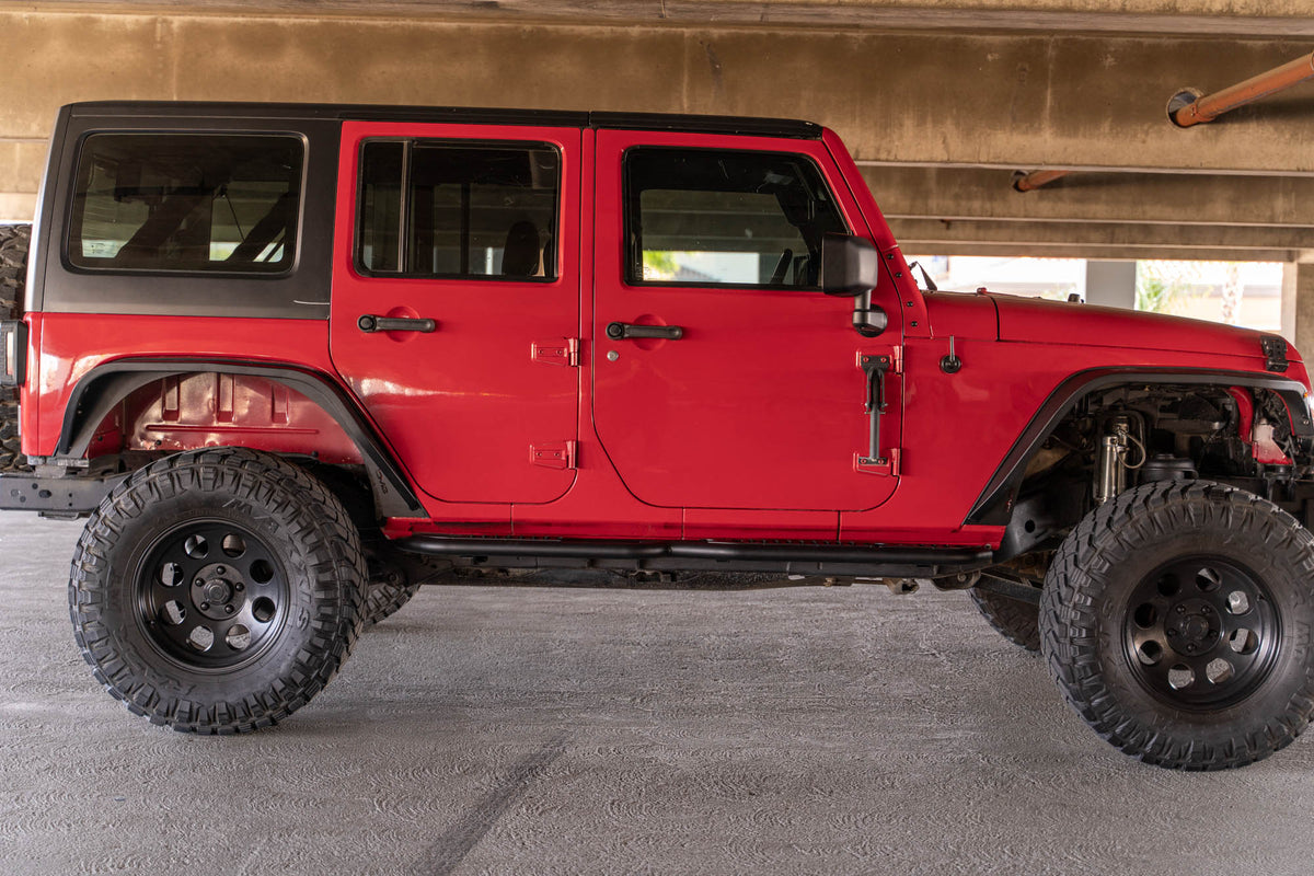 DV8 Offroad - 4-Door Jeep Wrangler JK OE Plus Side Steps - SRJK-08