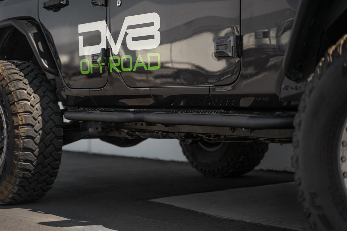 DV8 Offroad - Jeep Wrangler JL OE Plus 4-Door Side Steps - SRJL-08