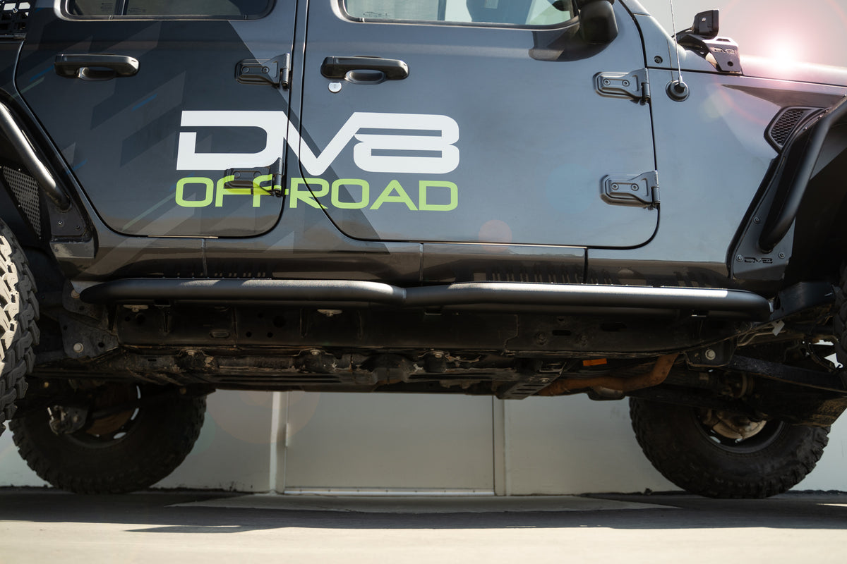 DV8 Offroad - Jeep Wrangler JL OE Plus 4-Door Side Steps - SRJL-08