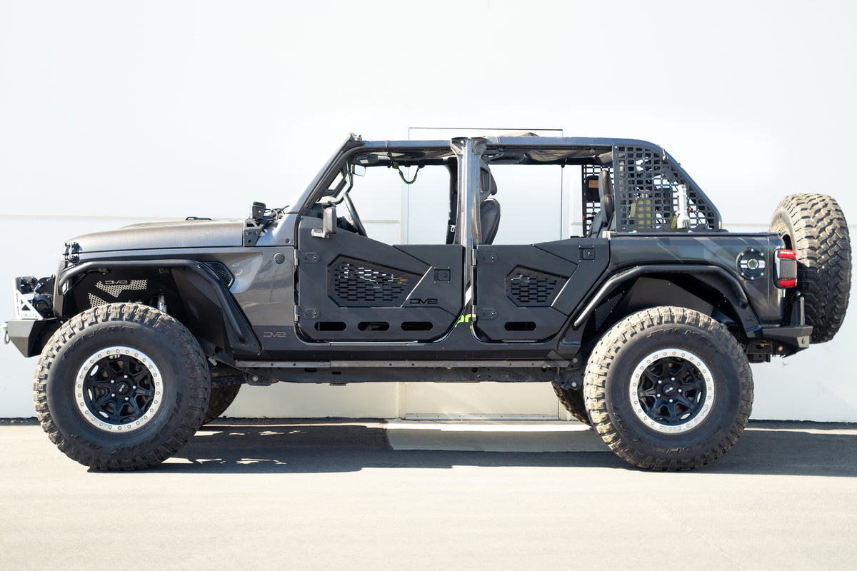 DV8 Offroad - Jeep Wrangler JL 4-Door Rock Skins - SRJL-09