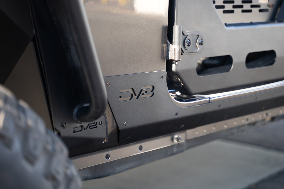 DV8 Offroad - Jeep Wrangler JL 4-Door Rock Skins - SRJL-09