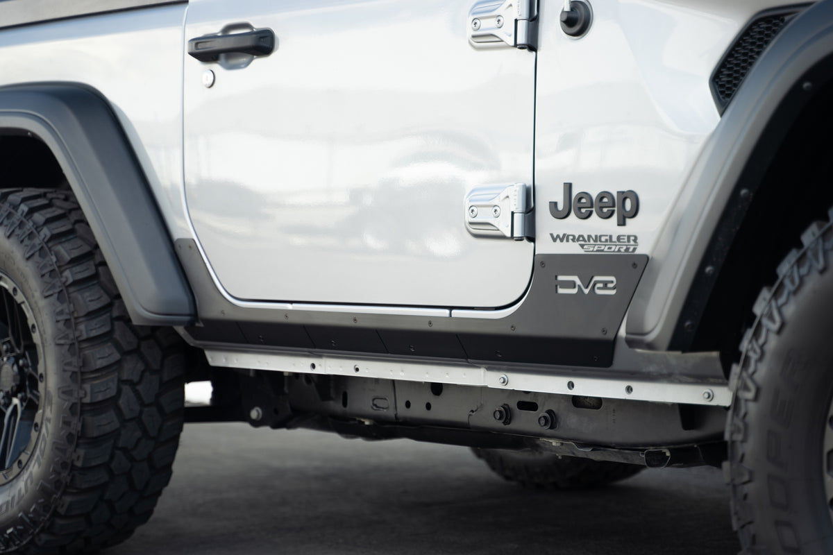 DV8 Offroad - Jeep Wrangler JL 2-Door Rock Skins - SRJL-29