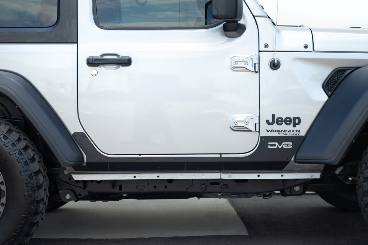 DV8 Offroad - Jeep Wrangler JL 2-Door Rock Skins - SRJL-29