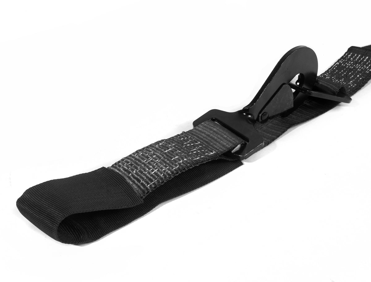 SpeedStrap 2In x 10Ft Ratchet Tie Down w/ Twisted Snap Hooks, Black - 26011