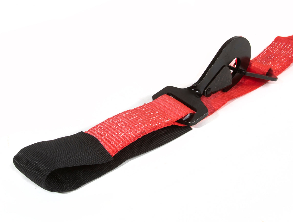 SpeedStrap 2In x 10Ft Ratchet Tie Down w/ Twisted Snap Hooks - Red - 26013