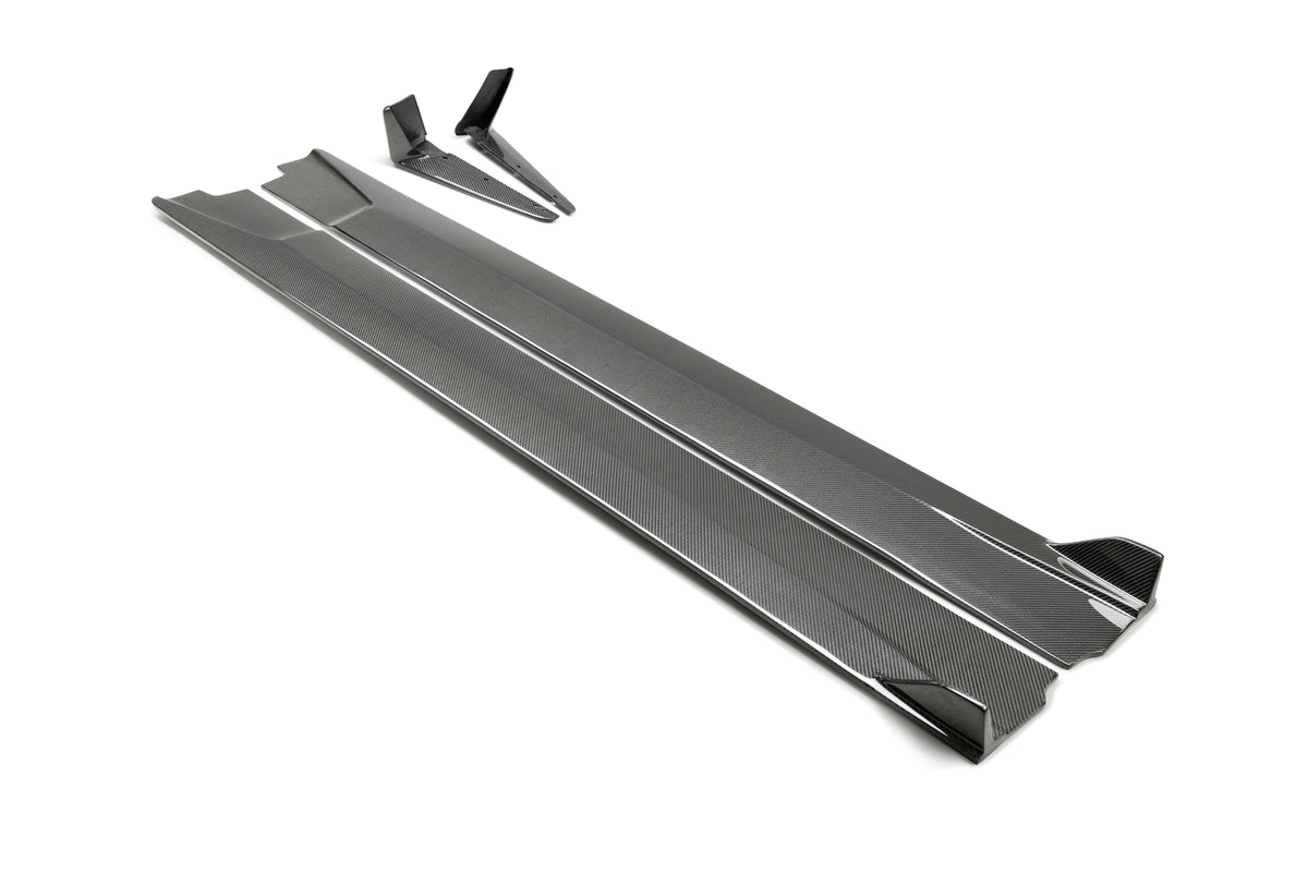 Seibon 17-19 Infiniti Q60 TB-Style Carbon Fiber Side Skirts - SS17INFQ60-TB