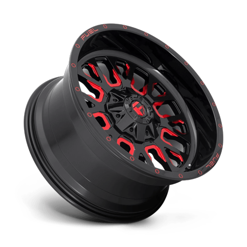 Fuel Off-Road D612 20X9 Gloss Black W/ Red Tint 6x135/5.5 +1mm