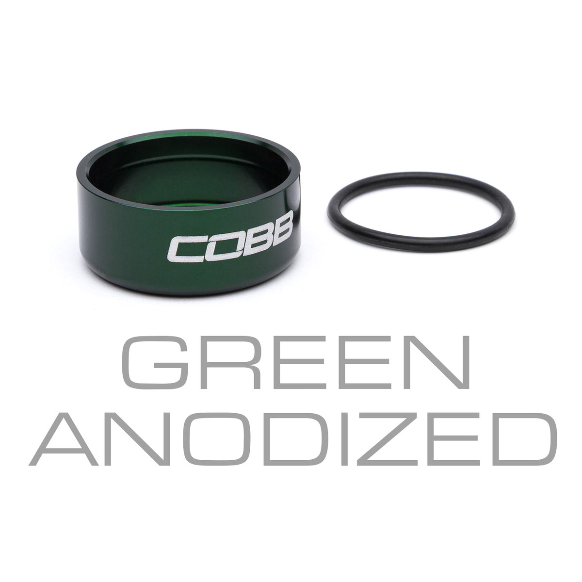 Cobb Knob Trim Ring - Green Anodized - SUB-001-422-GREEN