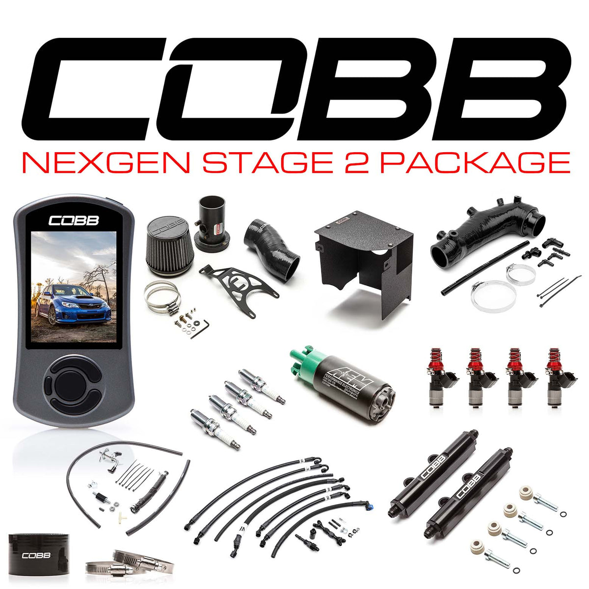 Cobb 08-14 Subaru STI NexGen Stage 2 Power Package - Blue - SUB003NG2S1-BL