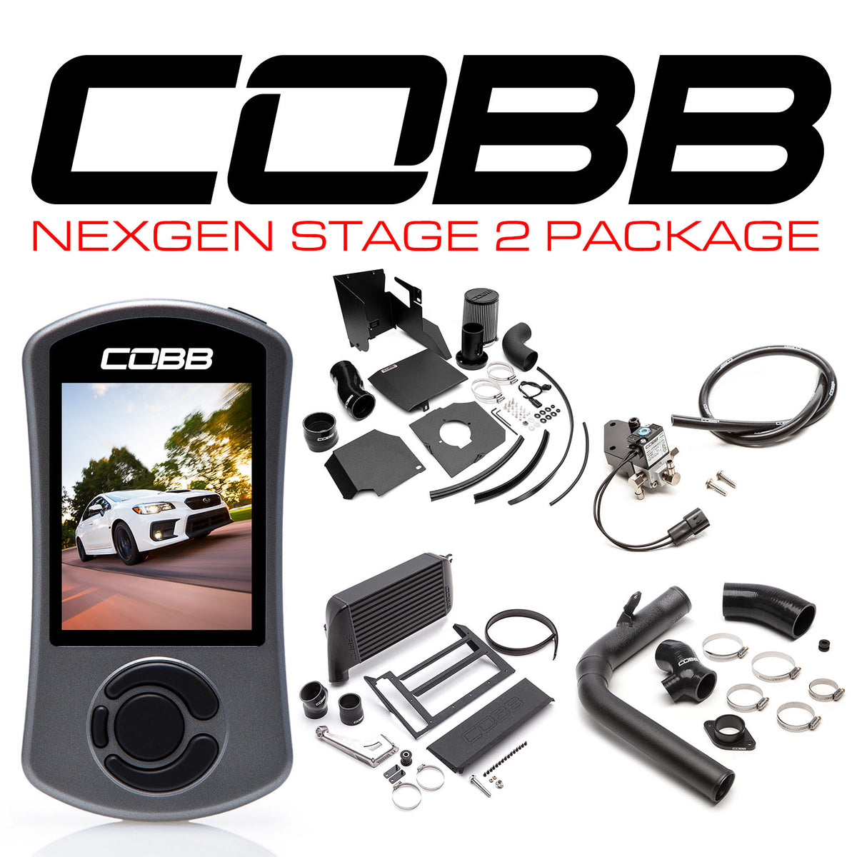 Cobb 15-21 Subaru WRX NexGen Stage 2 Power Package w/SF Intake - Black - SUB004NG2W2-BK