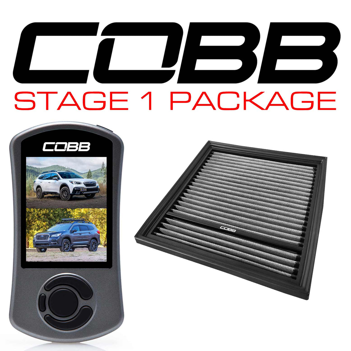 Cobb 20-22 Subaru Outback XT (Incl. 2022 Wilderness)/Legacy XT &amp; 19-22 Ascent Stage 1 Power Pkg - SUB0050010