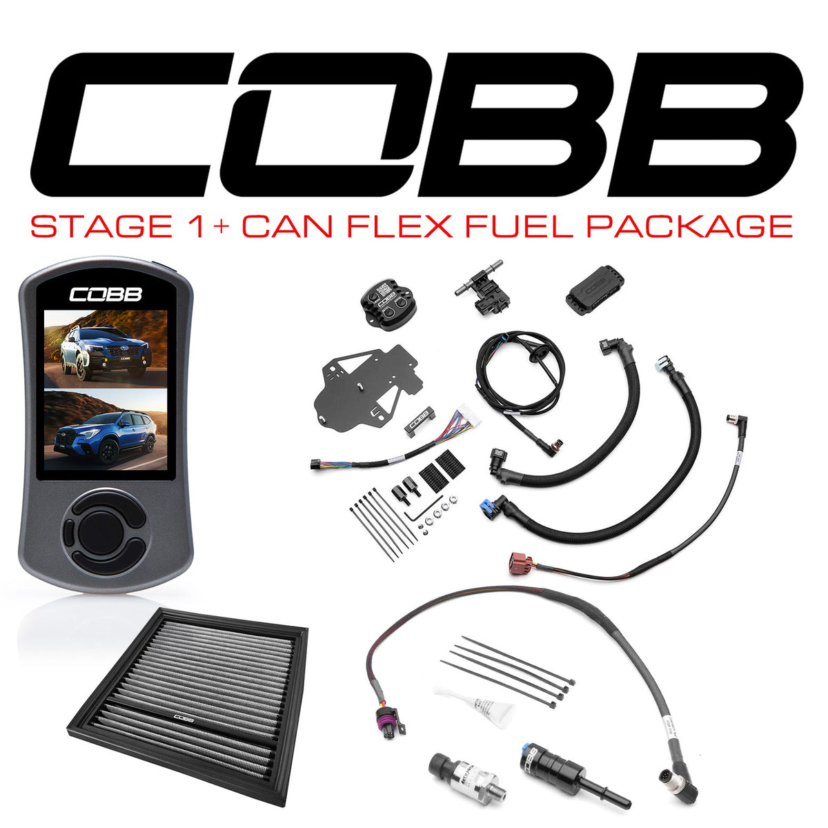 Cobb 23-25 Subaru Ascent / OBXT & Wilderness / Legacy XT & Sport Stage 1+ CAN Flex Fuel Power Pkg - SUB0070010-FF