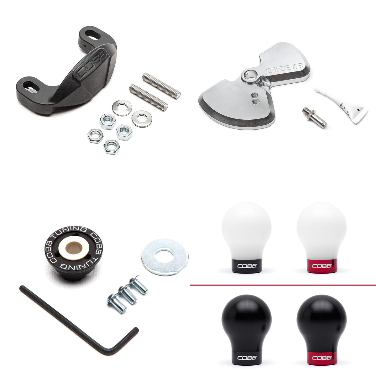 Cobb 15-22 Subaru WRX Stage 1+ Drivetrain Package w/WEIGHTED COBB KNOB - Black - SUB0DT011P-WK-BK