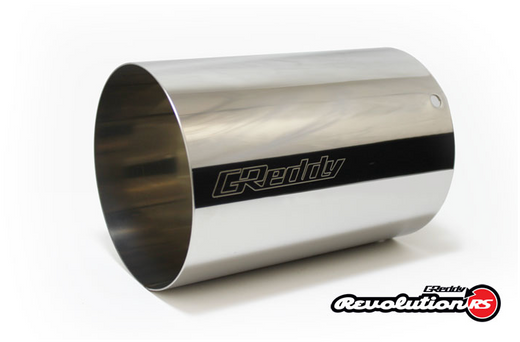 Greddy Universal 3in Revolution RS Muffler SS Tip - 115mm Dia / 185mm Length - 11001170
