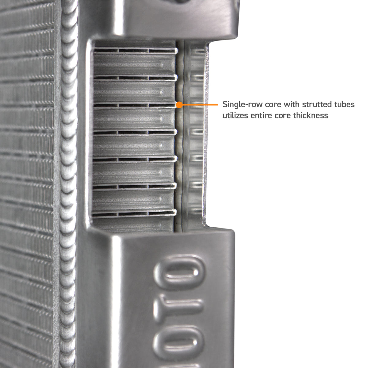 Mishimoto 03-10 Porsche Cayenne Performance Aluminum Radiator - MMRAD-CAY-03 for 2007-2015 Audi Q7 - installed view