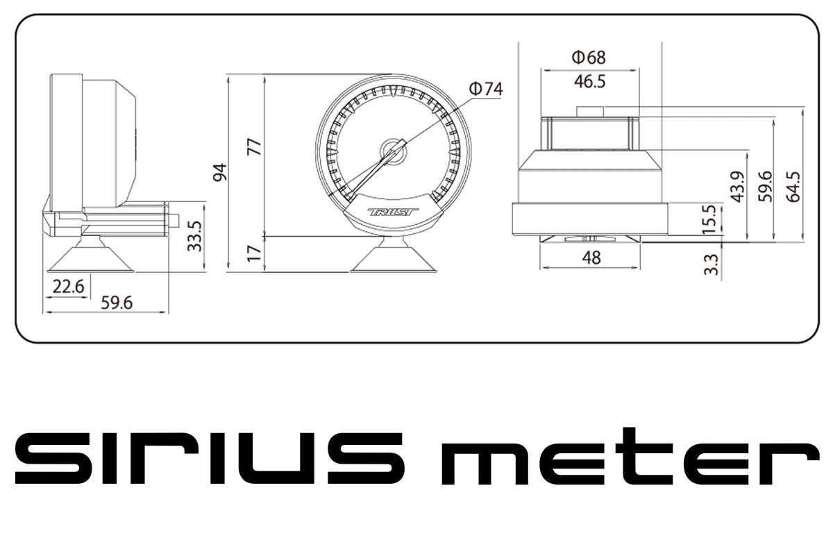GReddy - GREDDY Sirius Obd Set (Meter Turbo) - 16001755