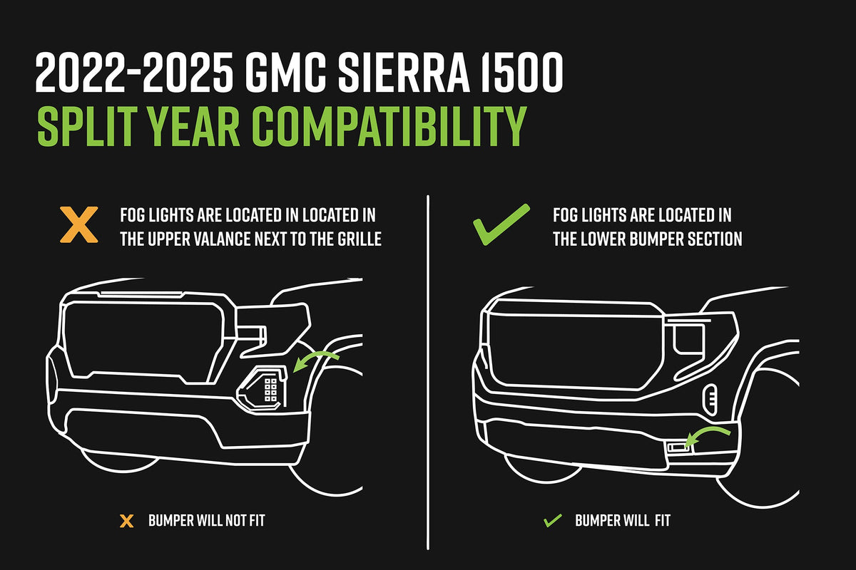 DV8 Offroad - 2022-2026 GMC Sierra 1500 Spec Series Front Bumper - FBGC1-03