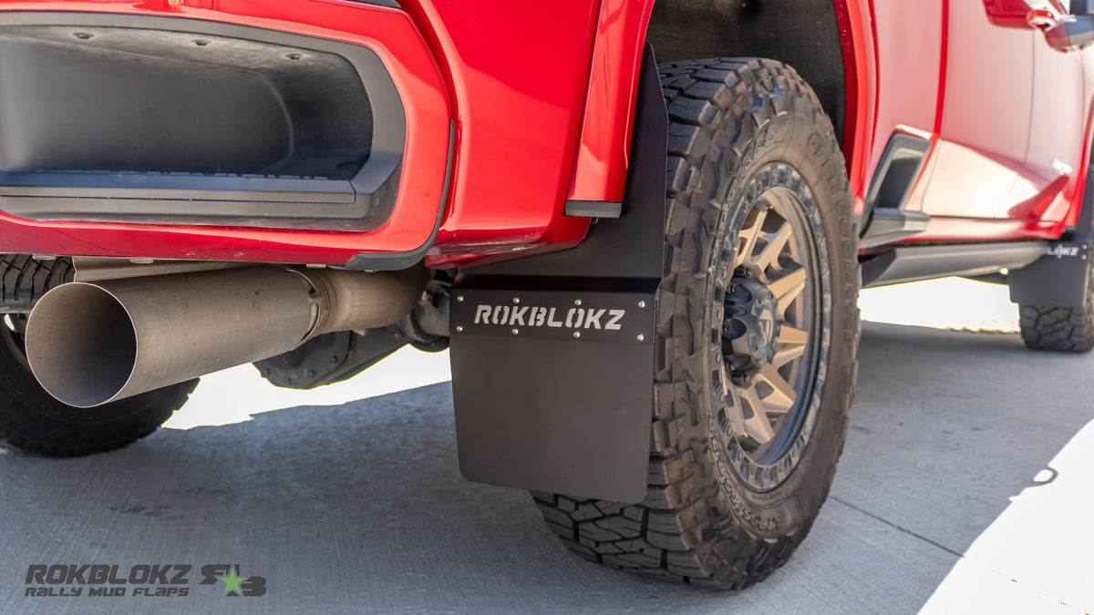 RokBlokz - GMC Sierra 2500/3500 2020+ Step-Back Mud Flaps