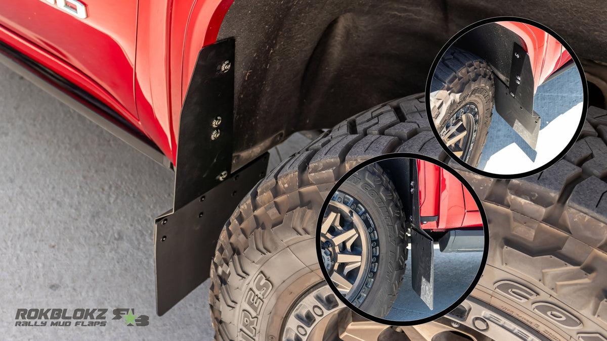 RokBlokz - GMC Sierra 2500/3500 2020+ Step-Back Mud Flaps