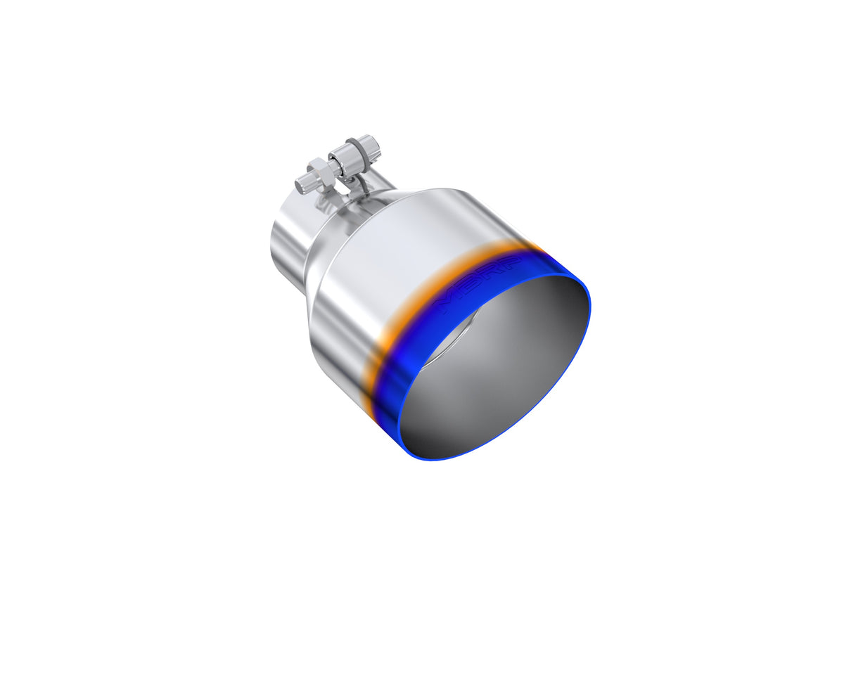 MBRP T304 Stainless Steel Burnt End Angle Cut Exhaust Tip - 3in. ID / 5in. OD / 6.5in. Length - T5184BE