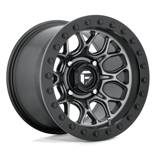 Fuel Off-Road Aluminum Wheels 15X10 Tech Utv Beadlock D919 Matte Gunmetal Black Bead Ring