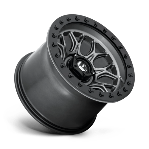 Fuel Off-Road Aluminum Wheels 15X10 Tech Utv Beadlock D919 Matte Gunmetal Black Bead Ring