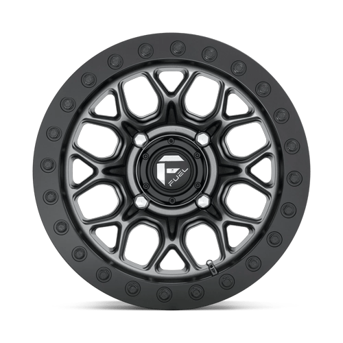 Fuel Off-Road Aluminum Wheels 15X10 Tech Utv Beadlock D919 Matte Gunmetal Black Bead Ring