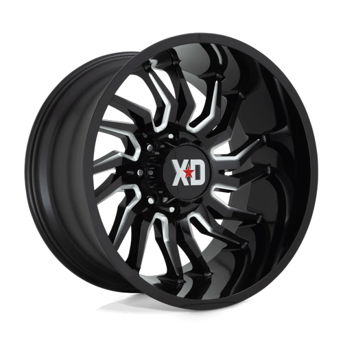 XD - XD858 22X10 8X6.5 Gloss Black Mill -18MM